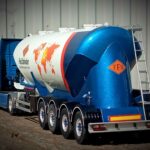 Полуприцеп муковоза 4-х осный "Feldbinder". готовая модель 1:43 ПОД ЗАКАЗ