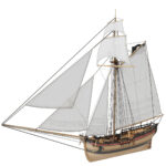 Сборная модель корабля "Пиратский шлюп" 1:72